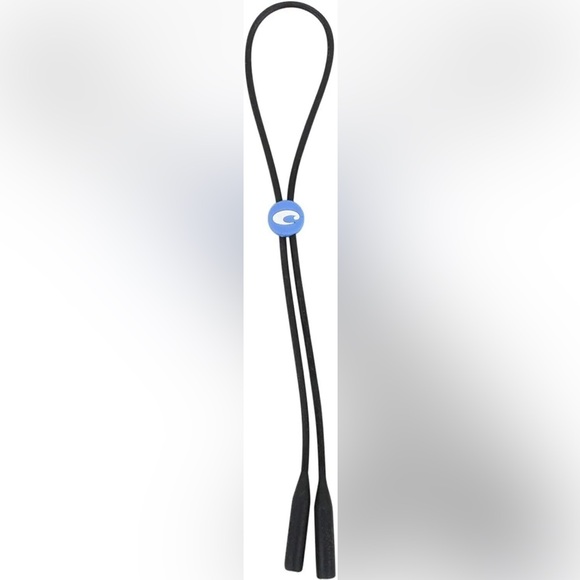 Costa Del Mar - Black Bow Line Silicone Sunglasses Cord with cleaning cloth - Picture 5 of 11